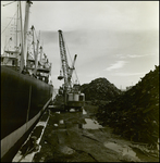 Cargo Ship Clearing Debris From Port Using Cranes, C by George Skip Gandy IV