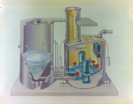 Illustration of an Industrial Water Treatment System by George Skip Gandy IV