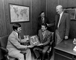 Award being given to Columbia Brokerage Company, Tampa, Florida, B by George Skip Gandy IV