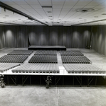 Seats Aligned in Rows Facing an Empty Stage in the Curtis Hixon Convention Center, Tampa, Florida, B by George Skip Gandy IV