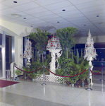 Area Decorated with Christmas Decor and Greenery in the Curtis Hixon Convention Center for the Junior League Ball, Tampa, Florida by George Skip Gandy IV