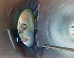 Employee Painting the Inside of a Large Pipe, N by George Skip Gandy IV