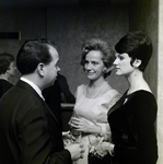 Nancy Adams and Two Attendees Socialize at a Maas Brothers Executives Reception for Imprevu by Coty by George Skip Gandy IV