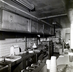 Fire Damaged Cabinetry and Countertops in Chicken Pit Restaurant Kitchen, May 23, 1973 by George Skip Gandy IV