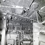 Chicken Pit Restaurant Kitchen Ceiling Revealing Fire Damage, May 23, 1973 by George Skip Gandy IV