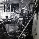 Fire Damaged Optometry Equipment in Dr. Anthony Spoto's Medical Office, June 8, 1973 by George Skip Gandy IV