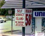 Sign Indicating Union '76 Self Service Station by George Skip Gandy IV