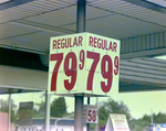 Union '76 Fuel Price Flip Sign Indicating the Cost of Fuel by George Skip Gandy IV