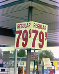 Union '76 Fuel Price Flip Sign and Self Service Pump by George Skip Gandy IV