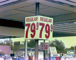 Fuel Price Flip Sign Outside of Union '76 in Tampa, Florida by George Skip Gandy IV