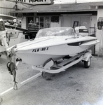 Port Side of Motorboat Suspended on Trailer, August 8, 1963, B by George Skip Gandy IV