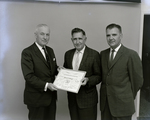 Men Posing with Award Presented to Harry S. Caplinger, September 21, 1961 by George Skip Gandy IV