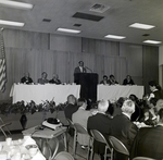 Man Speaking at Electrical Council of Florida Conference, Tampa, Florida, A by George Skip Gandy IV