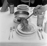 Food Photography of Seafood Soup Being Served, J by George Skip Gandy IV