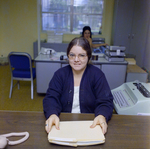 Portrait of Florida Steel Employee at Desk, C by George Skip Gandy IV