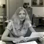 Florida Steel Employee Smiles from Desk, P by George Skip Gandy IV