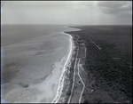 Shoreline seen from plane, Freeport, Grand Bahama Island, Bahamas, A