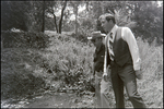 Jerry Bowmer and Developers Evaluate Irrigation Ditch on Site in Tampa, Florida, I by Skip Gandy