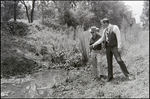 Jerry Bowmer and Developers Evaluate Irrigation Ditch on Site in Tampa, Florida, L by Skip Gandy