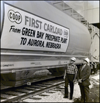 First Carload from Green Bay Phosphate Plant to Aurora, Nebraska, B by Skip Gandy