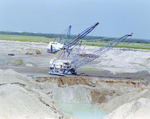 Dragline Excavators in Phosphate Mine, Florida, D