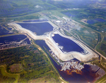 Aerial View of Phosphate Settling Ponds at Mosaic Bartow Facility, Bartow, Florida, B