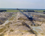 Dragline Excavator in Phosphate Mine, Florida, C