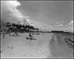 Beach Scene of Sunbathers and Beachgoers, Tampa, Florida, B by George Skip Gandy IV