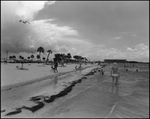 Beach Scene of Sunbathers and Beachgoers, Tampa, Florida, C by George Skip Gandy IV