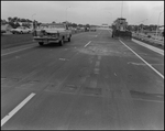 Street Scene of Freeway with Construction Crews at Work, Tampa, Florida by George Skip Gandy IV