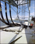 View of a Ladder and Hosing on a Damaged Structure in the Water, Tampa, Florida by George Skip Gandy IV