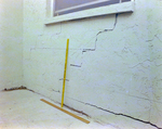 Yardstick against House with Settling Crack, B by George Skip Gandy IV