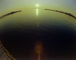 Fish-Eye View of Sailboats Docked on Tampa Bay, Florida, G