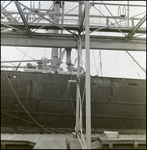 Ship docked next to gantry crane, Port Tampa, Florida, D