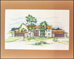 Architectural Drawing of a Two-story Home, Tampa, Florida, B by Skip Gandy