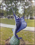 Swordfish Lawn Ornament, Beverly Hills, Florida by Skip Gandy