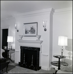 Marble Fireplace in Elegant Living Room in Tampa, Florida, A by Skip Gandy