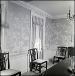 Formal Dining Room with Floral Wallpaper in Tampa, Florida, A by Skip Gandy