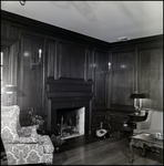 Elegant Sitting Room with Fireplace and Wood Panel Molding in Tampa, Florida, A by Skip Gandy