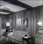 Living Room with Loveseat and Sailboat Artwork in Tampa, Florida, B by Skip Gandy