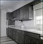 Kitchen Countertop With Cupboards and Floral Tea Set in Tampa, Florida, B by Skip Gandy