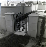 Wrought-Iron Pedestrian Gate Outside Home in Tampa, Florida, B by Skip Gandy