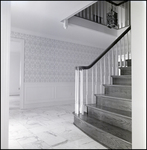 Foyer with Crown Molding, Marble Floors, and Grand Staircase in Tampa, Florida, B by Skip Gandy