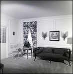 Sitting Room with Crown Molding and Candle Holder Wall Sconces in Tampa, Florida, A by Skip Gandy