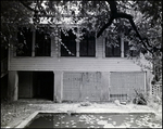 Backyard Area with Small Overgrown Pond at Vacant Biglow-Helms Mansion in Tampa, Florida, C by Skip Gandy