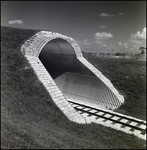 Trans-Veldt Railway Covered Entrance at Busch Gardens in Tampa, Florida, C by Skip Gandy