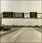 Signage for Interstate 4 West to St. Petersburg and Northbound Exits on Interstate 275, Tampa, Florida, D by George Skip Gandy IV