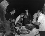 Buffet Line at Outdoor Event, Causeway Inn, Tampa, Florida by George Skip Gandy IV