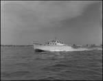 Huckins Offshore Yacht on Tampa Bay, Florida, A by George Skip Gandy IV