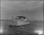 Stern View of Huckins Offshore Yacht, Tampa Bay, Florida, B by George Skip Gandy IV